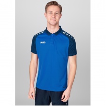 JAKO Sport-Polo Performance (Polyester-Micro-Mesh, atmungsaktiv, schnelltrocknend) royalblau/marine Herren